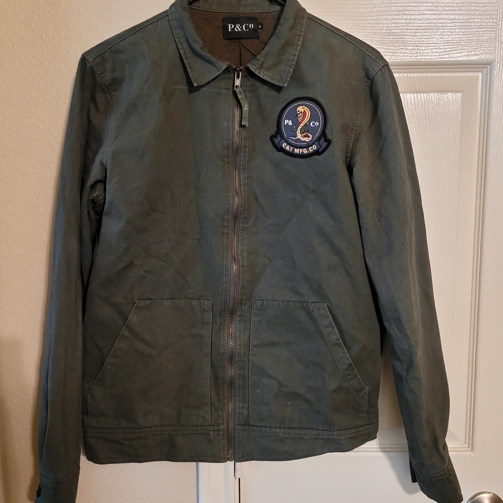 P&Co Men's Military Field Jacket - Green